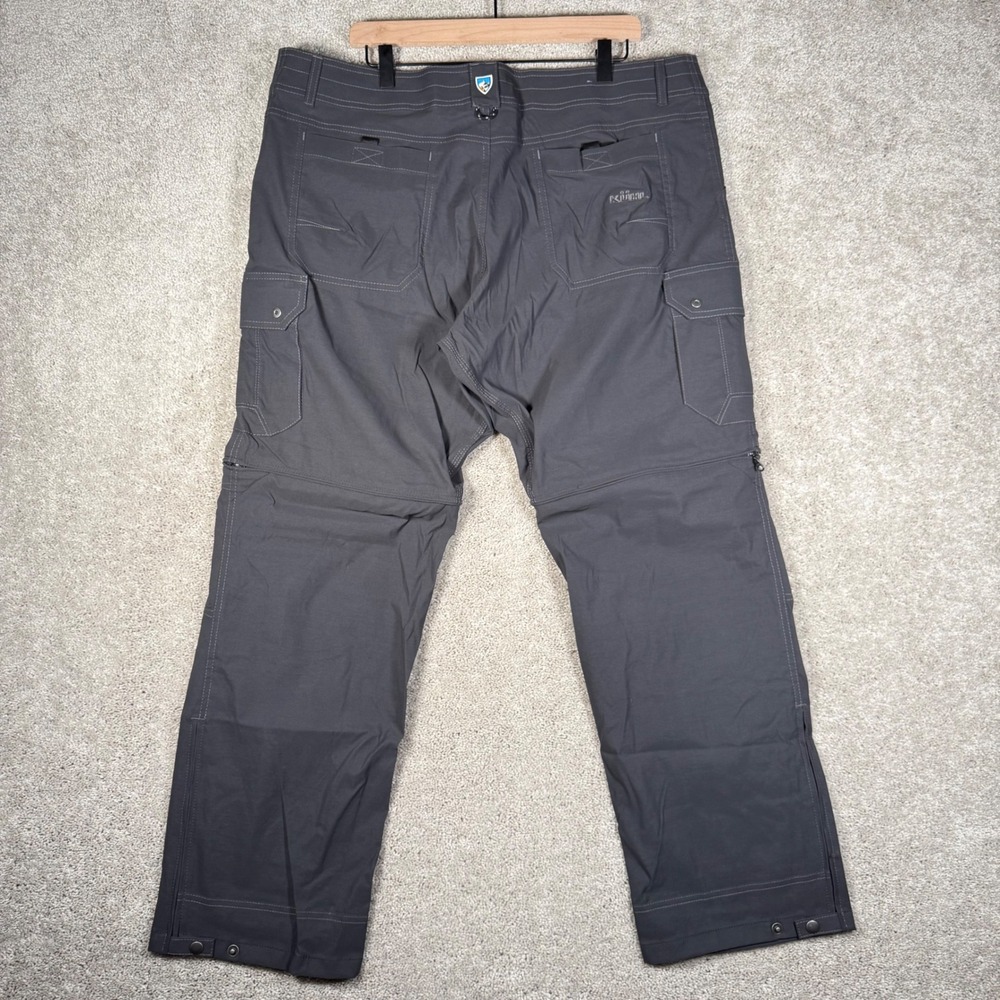 Kuhl Convertible‎ Hiking Pants Mens 40x30 Gray Zip Off Cargo Outdoor Travel